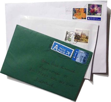 Drei-Länder-Post aus Belgien, Deutschland und der Schweiz