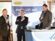 NÖVOG GF Gerhard Stindl, Landtagsabgeordneter Karl Bader & Fritz Lengauer - Eröffnung Talstation der Gemeindealpe Mitterbach am 10. Jänner 2015