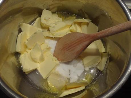 butter und zucker schmelzen