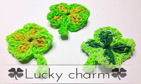 Rainbow Loom Glücksbringer Klee - lucky charm clover ( EN SUB)