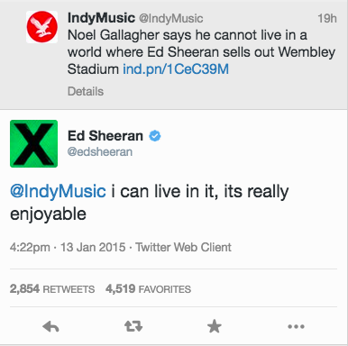 Ed has tweeted