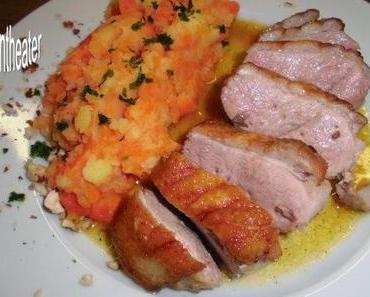 Entenbrustfilet mit Möhrenstampf