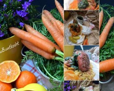 Möhren - Sauerkraut mit Mandarine und Mandelmettwurst...