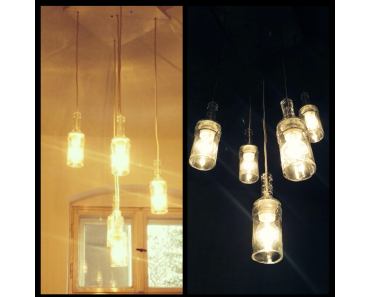 Do-it-yourself Deckenlampe Vintage