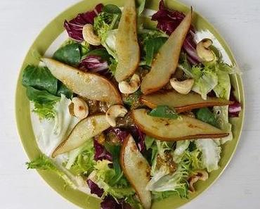 Wintersalat mit gebratenen Birnen