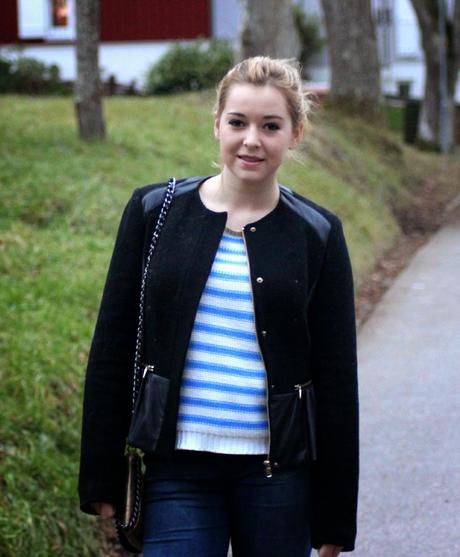 OUTFIT : BABYBLUE STRIPED