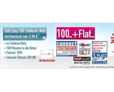 Mobilfunk Angebot: Handytarif Talk Easy für nur 2,90 Euro mtl.