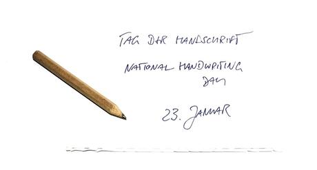 Kuriose Feiertage - 23. Januar - Tag der Handschrift - der amerikanische National Handwriting Day - 1 (c) 2015 Sven Giese