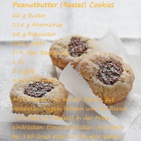 Peanutbutter ( *Reeses* ) Cookies und dazu ein tolles Heißgetränk