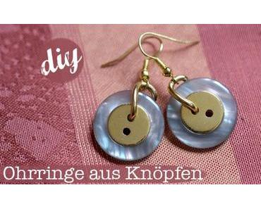 [diy] Ohrringe aus Knöpfen