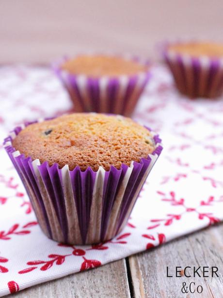 Heidelbeermuffins mit weißer Schokolade Heidelbeermuffins mit weißer Schokolade