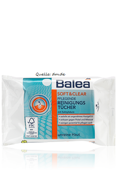 Balea Soft&Clear pflegende reinigungstücher