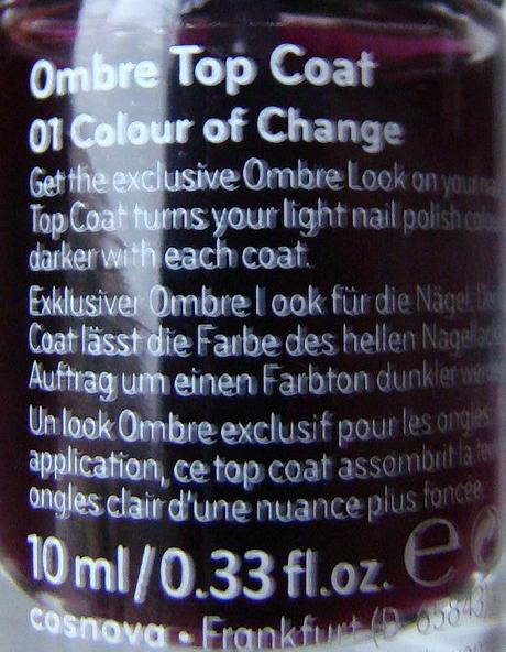 Catrice C01 COLOUR OF CHANGE Ombre Top Coat