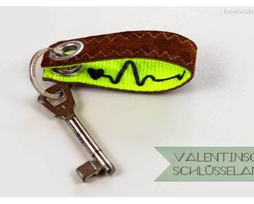 Valentinsgeschenk: Herzschlag-Schlüsselanhänger