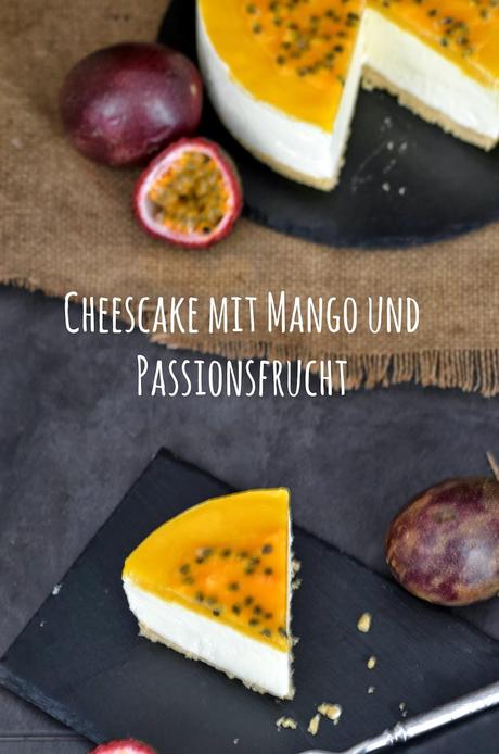 Frozen Cheescake mit Mango und Passionsfrucht