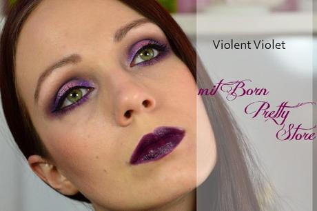 Augen Make-up Violett