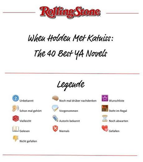 Let’s talk about… die YA Bestenliste des Rolling Stone