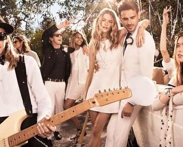 Behati Prinsloo dressed in white – Tommy Hilfiger Spring Campaign 2015