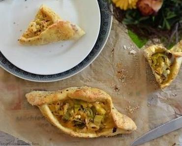 Pide mit Lauch und Schafkäse - und warum ich mich selber manchmal stresse