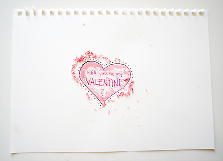 Valentinstag DIY Gutschein Karte Rubbellos I