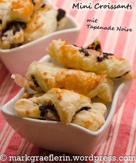 Mini Croissants Tapenade Noire