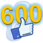 Vielen lieben Dank für 600 likes auf Facebook