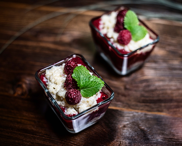 Himbeer Milchreis Dessert