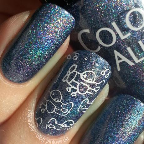 [Nails] Blauer Holo-Alarm mit Colour Alike 