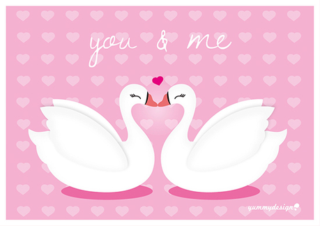 be my valentine - printable postcards