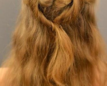 Cute and easy V-Day Hairstyle - Heartshaped