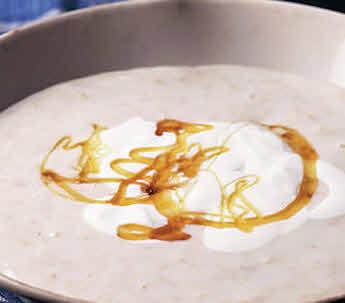 Porridge mit Griechischem Joghurt und Honig