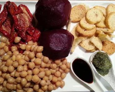 Rote Beete und Kichererbsensalat