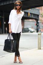 Fashion Trend | How to: Style Tips … Plane White T-Shirt vs. White Shirt Blouse