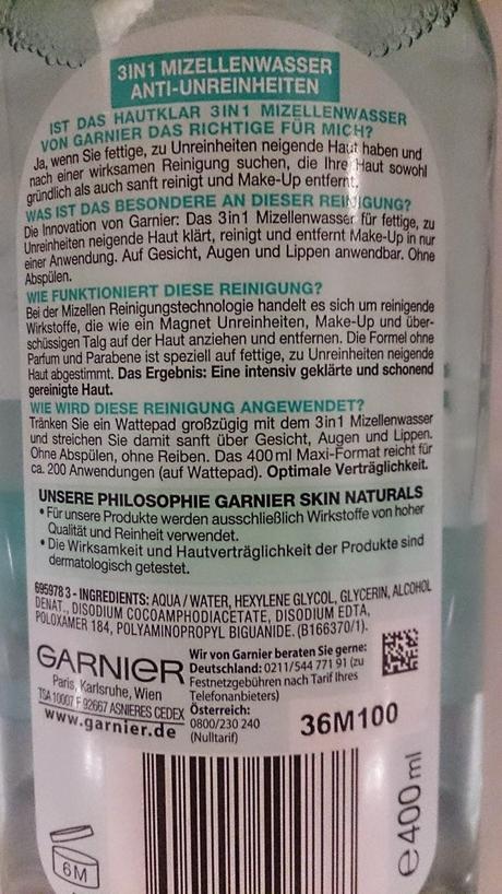 Garnier Mizellenwasser im Test