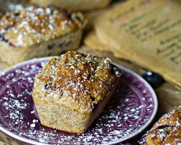 Healthy-Middle-of-the-week: Blaubeer-Mandel-Joghurt-Küchlein