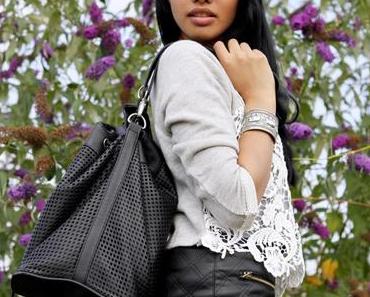 Lace meets leather