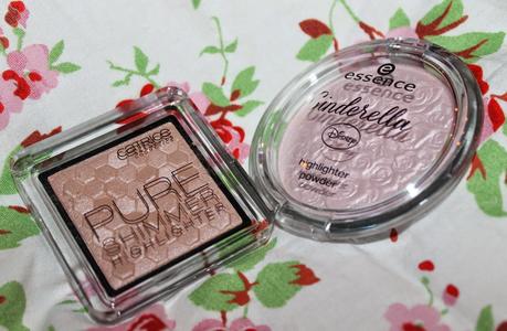 Swatch Battles: Catrice Nude Purism Pure Shimmer Highlighter vs. Essence Cinderella Limited Edition