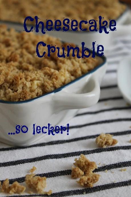 Cheesecake Crumble Pfirsich Foodblog Auflaufform Jamie Oliver