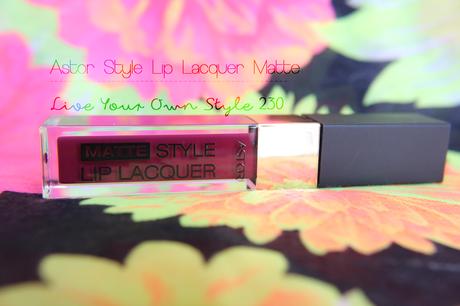 Astor Style Lip Lacquer Matte Live Your Own Style 230