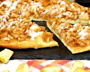 Vegane Apfel-Strudel Pizza
