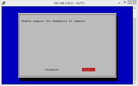 Raspberry Pi: Pi Camera aktivieren