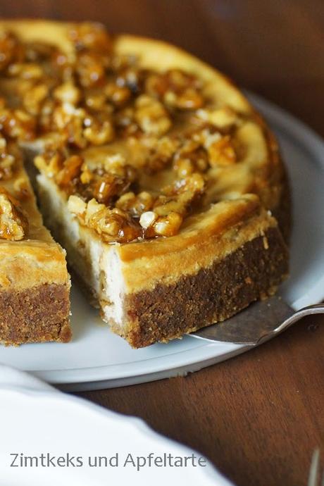 Meine kulinarische Reise führt nach Kanada mit einem Maple-Walnut-Cheesecake