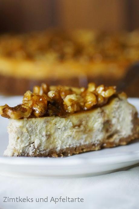Meine kulinarische Reise führt nach Kanada mit einem Maple-Walnut-Cheesecake