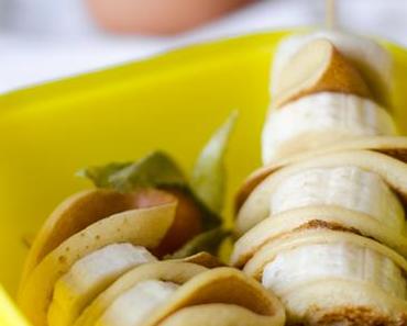 Mini-Pfannkuchen-Bananen-Spieße