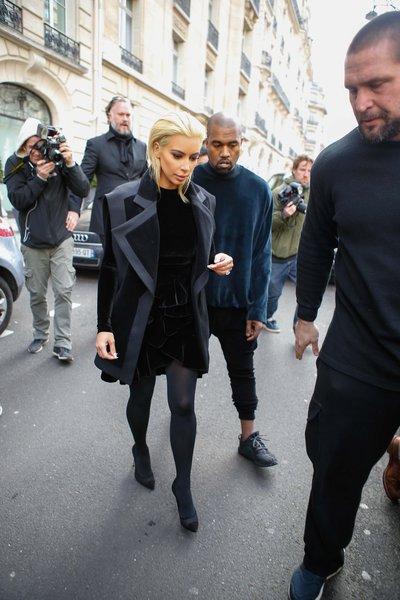 Kim Kardashian und Kanye West in Paris, Photo by ABACAPRESS.COM / picture alliance