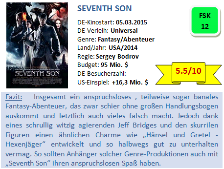 Seventh Son - Bewertung