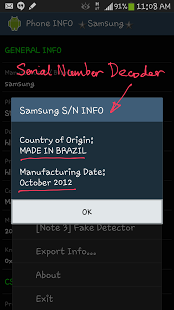 PhoneINFO zeigt wichtige Details bei Samsung Geräten