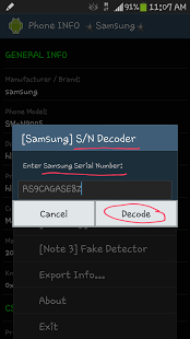 PhoneINFO zeigt wichtige Details bei Samsung Geräten