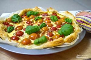 Quiche mit Kirschtomaten & Parmaschinken