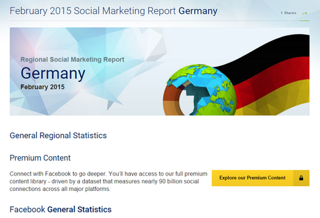 Aktuelle Zahlen Social-Marketing-Report Februar 2015 #Socialbakers